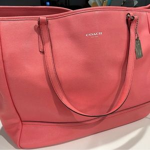Coach Coral Oversized Tote Bag